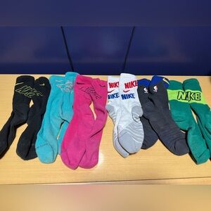 Lot of 6 Nike Color Socks